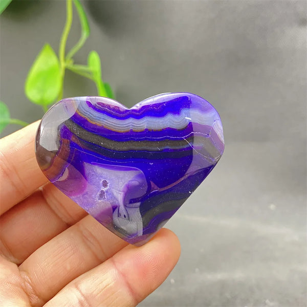 Purple Agate Palm Stones-ToShay.org