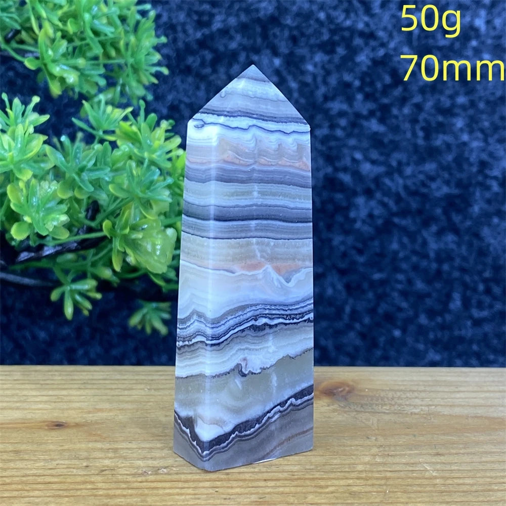 Blue Striped Agate Tower-ToShay.org