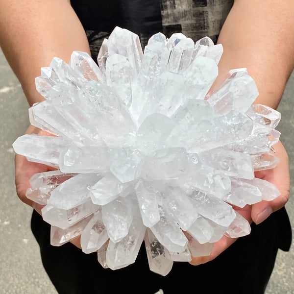 White Quartz Crystal Cluster-ToShay.org