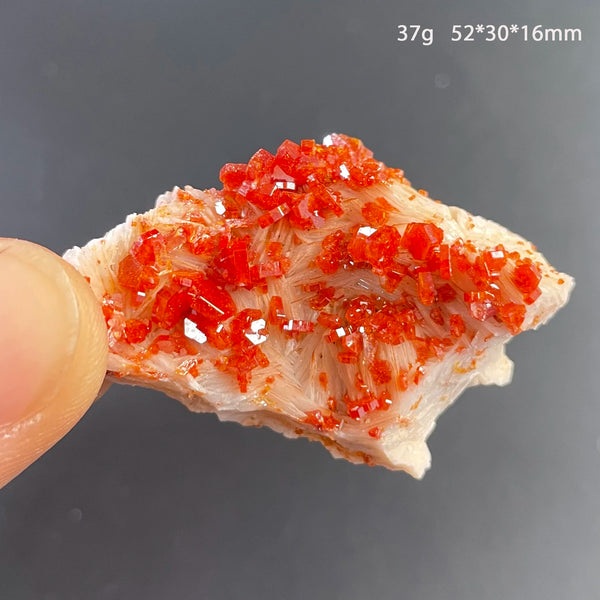 Orange Vanadinite Crystal-ToShay.org
