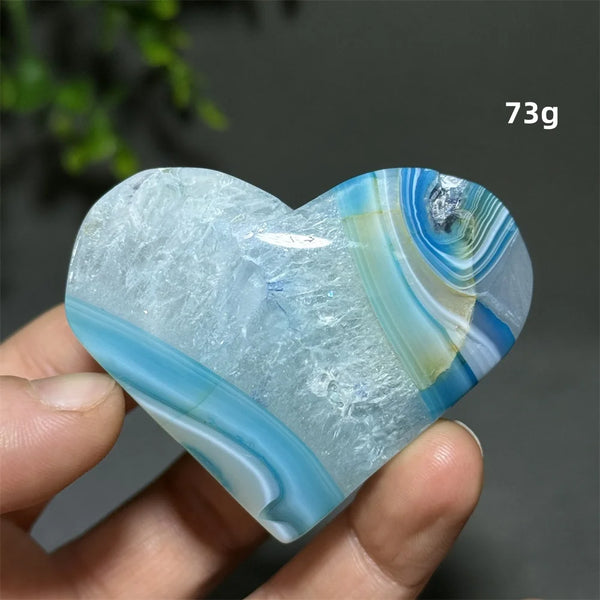 Blue Agate Heart-ToShay.org