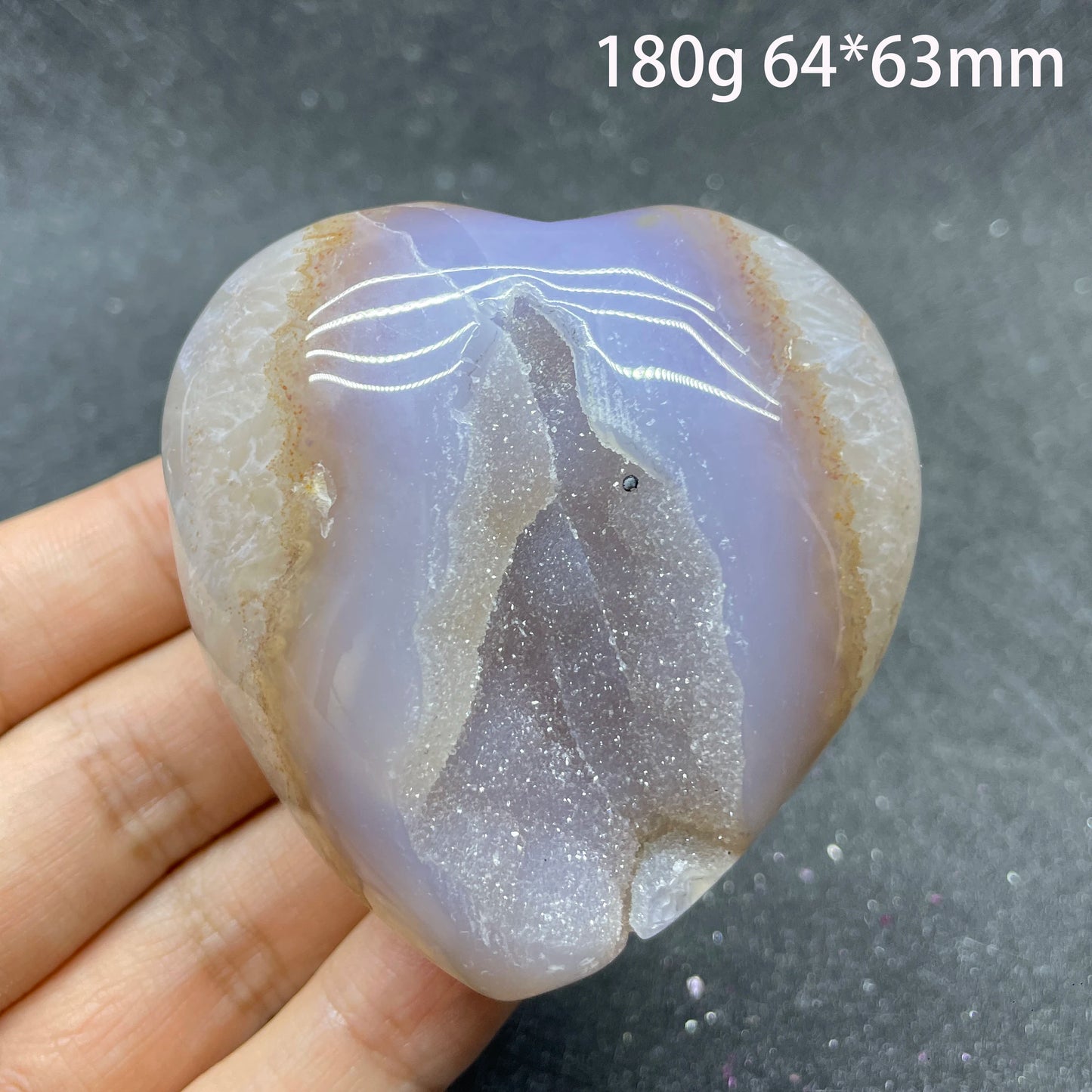 Red Agate Geode Heart-ToShay.org
