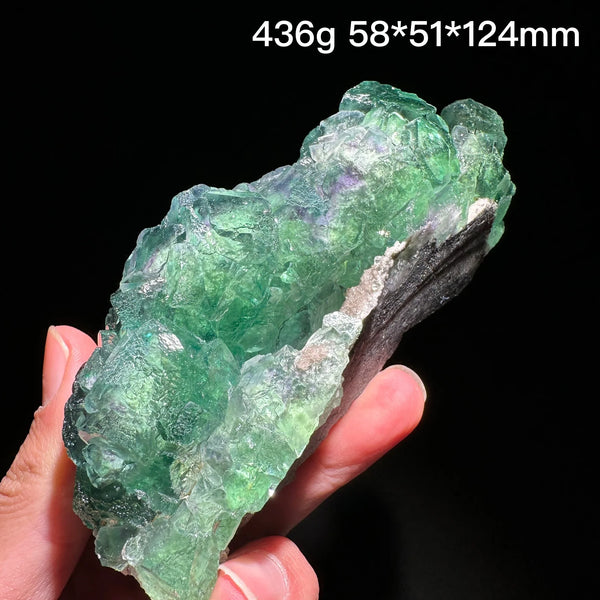 Green Fluorite Crystal Cluster-ToShay.org