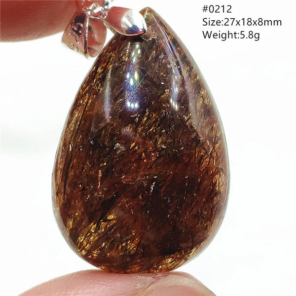 Gold Rutilated Quartz Pendant-ToShay.org