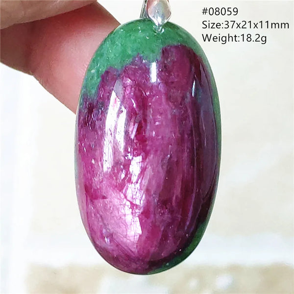 Red Ruby Zoisite Pendant-ToShay.org