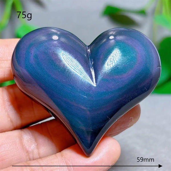 Rainbow Obsidian Heart-ToShay.org