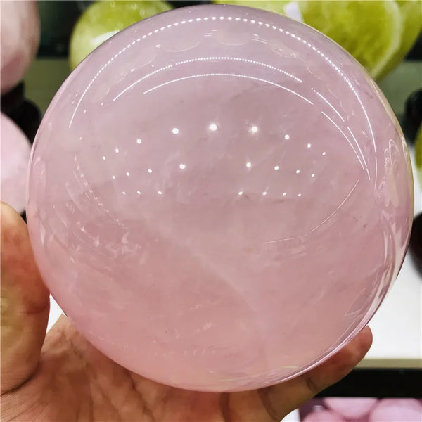 Pink Rose Quartz Crystal Ball-ToShay.org