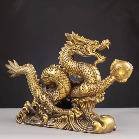 Copper Dragon Statue-ToShay.org