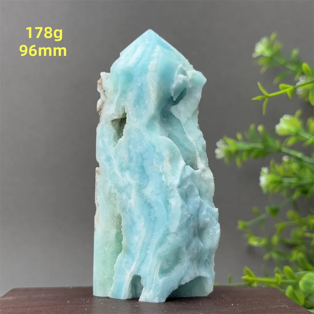 Blue Heteropolar Quartz Tower-ToShay.org