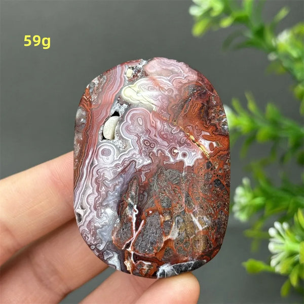 Red Agate Palm Stone-ToShay.org