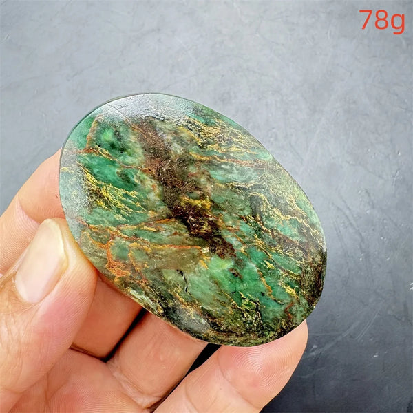 Green Verdite Palm Stone-ToShay.org