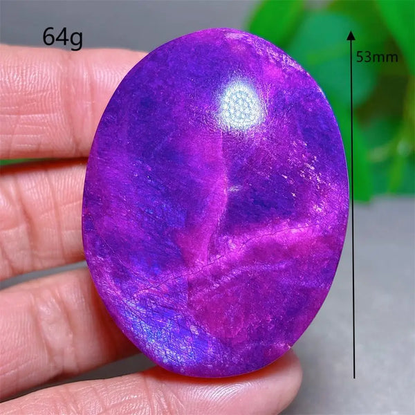 Violet Moonstone Palm Stone-ToShay.org