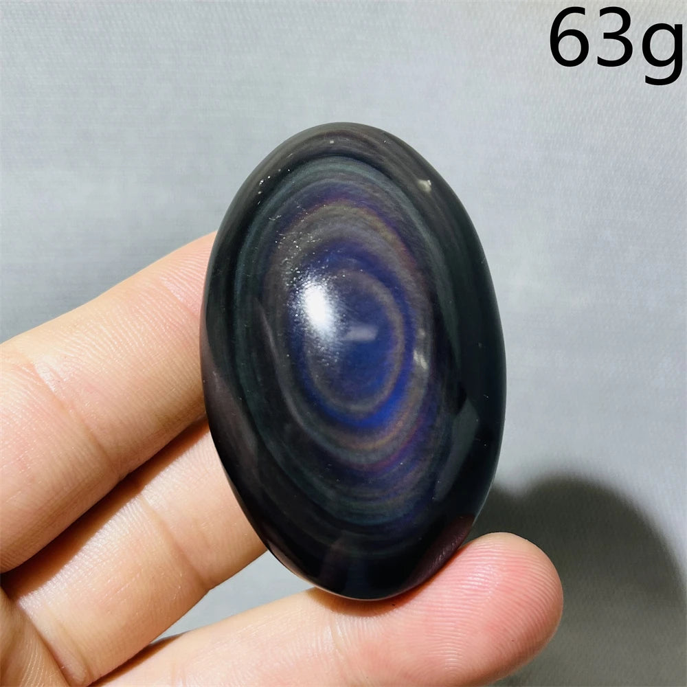 Rainbow Obsidian Palm Stone-ToShay.org