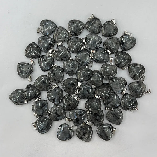 Mixed Crystal Heart Pendants-ToShay.org