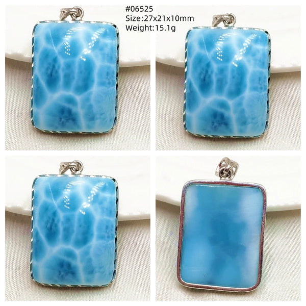 Blue Larimar Pendant-ToShay.org