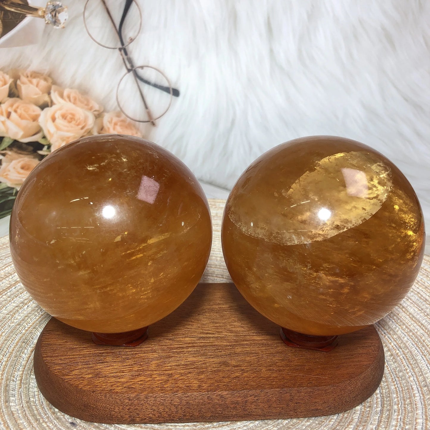 Yellow Honey Calcite Ball-ToShay.org