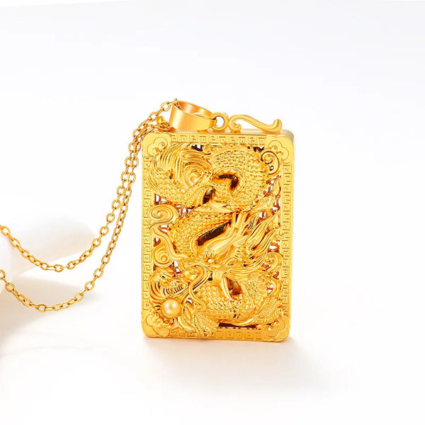 Gold Dragon Pendant-ToShay.org