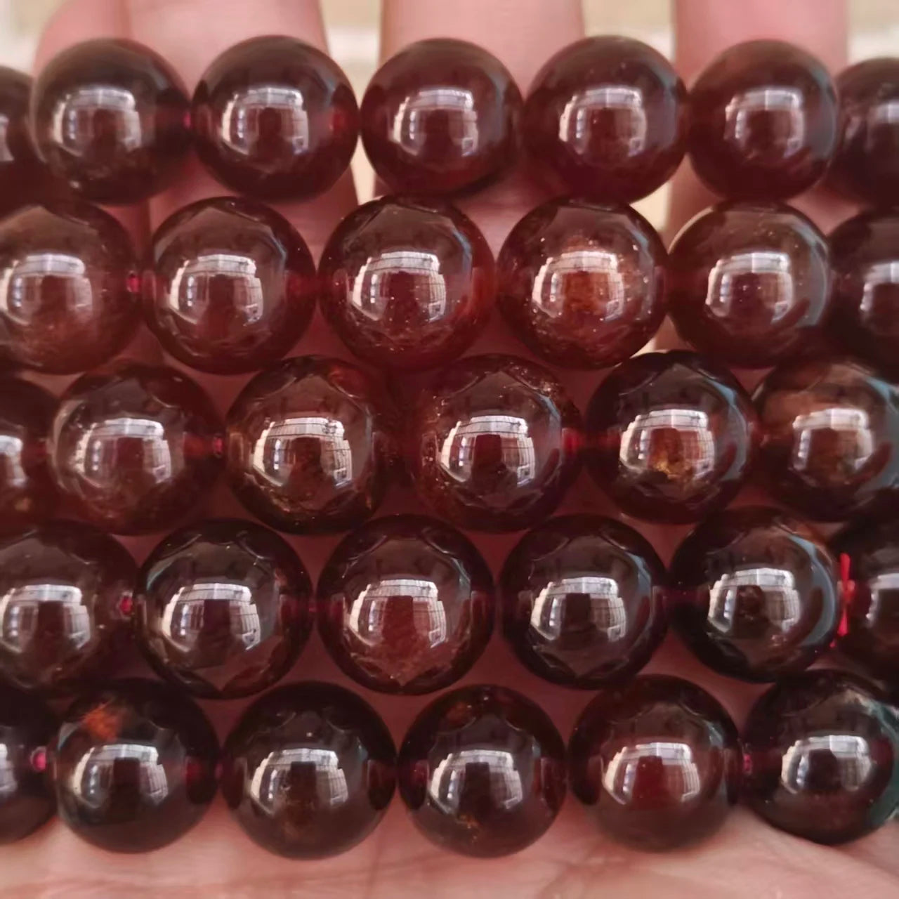 Red Orange Garnet Bracelet-ToShay.org