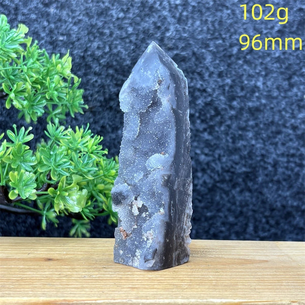 Purple Sphalerite Geode Tower-ToShay.org