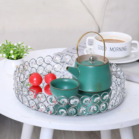 Crystal Bead Mirror Tray-ToShay.org