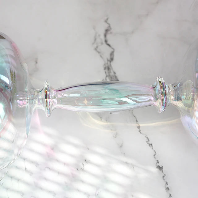 Clear Crystal Double Singing Bowl-ToShay.org