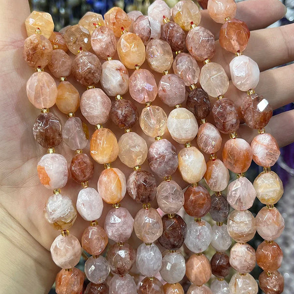 Red Gum Flower Crystal Beads-ToShay.org