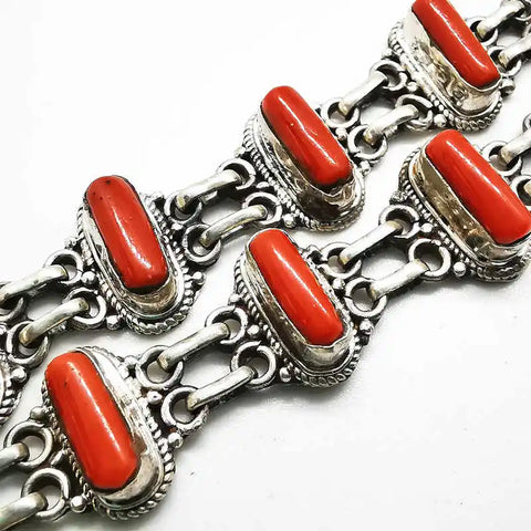 Red Bamboo Coral Bracelets-ToShay.org