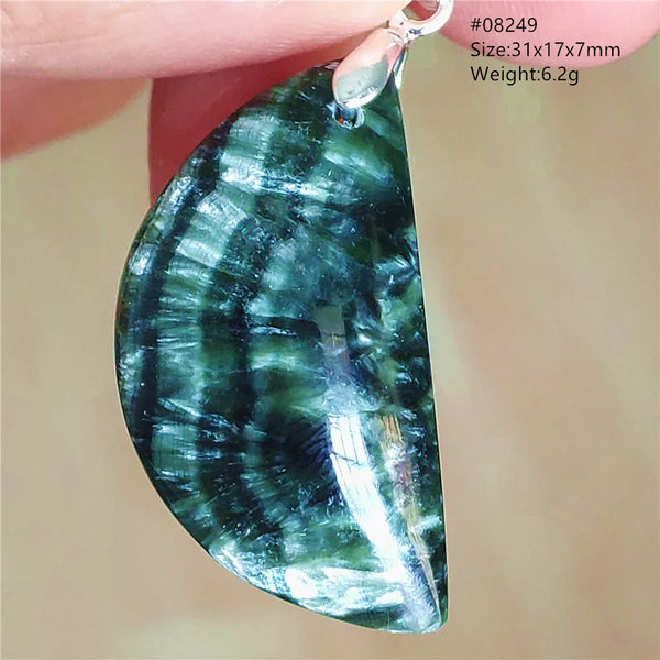 Green Seraphinite Pendant-ToShay.org