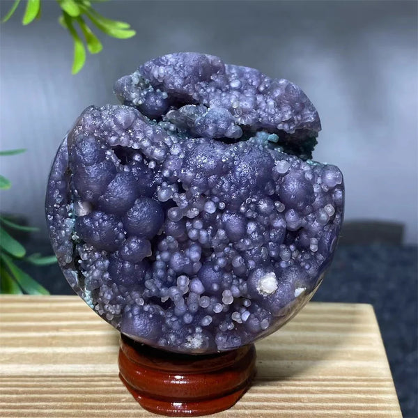 Purple Grape Agate Ball-ToShay.org