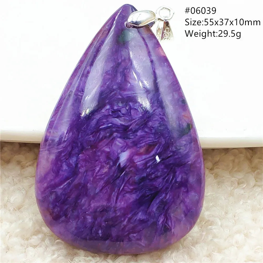 Purple Charoite Pendant-ToShay.org