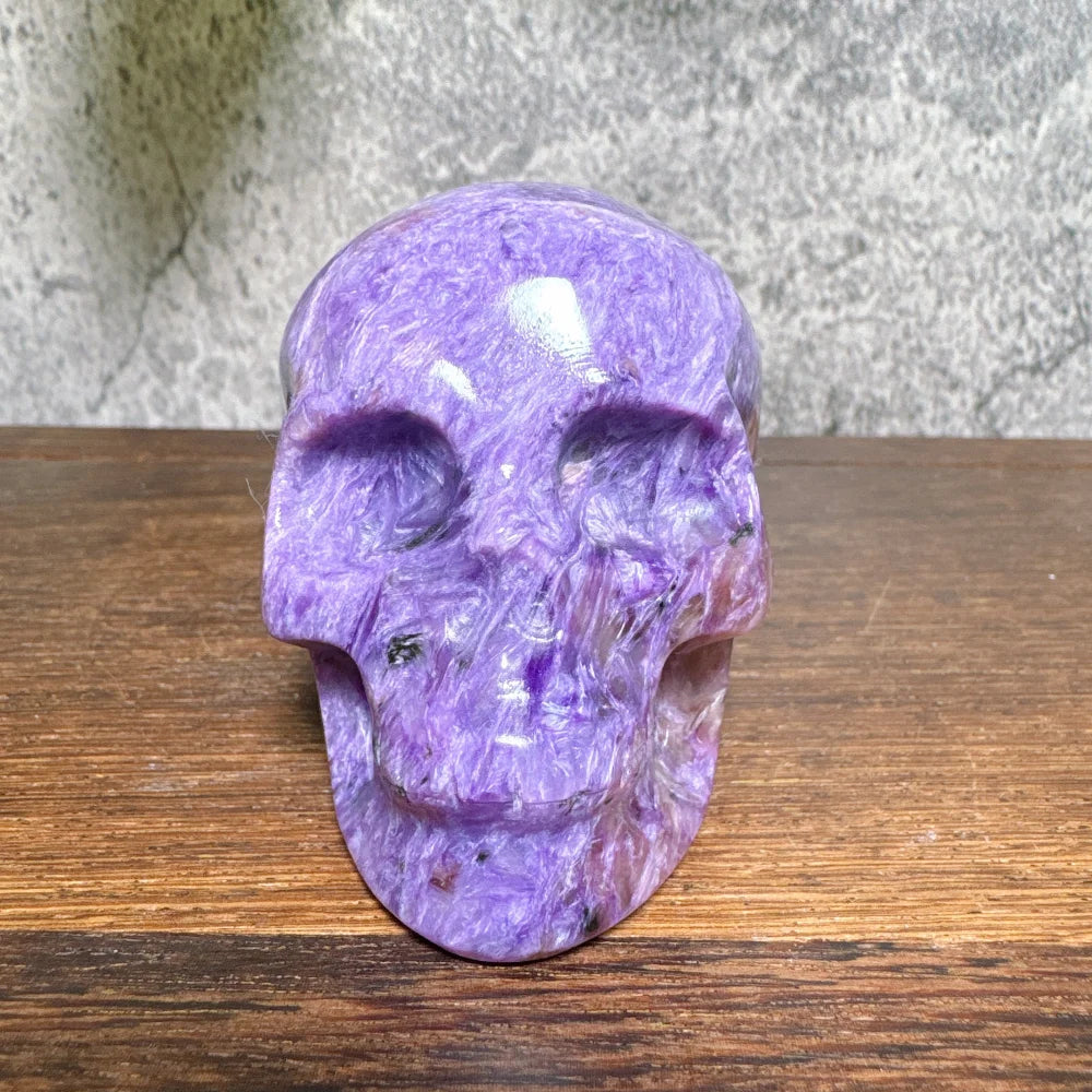 Purple Charoite Skull-ToShay.org