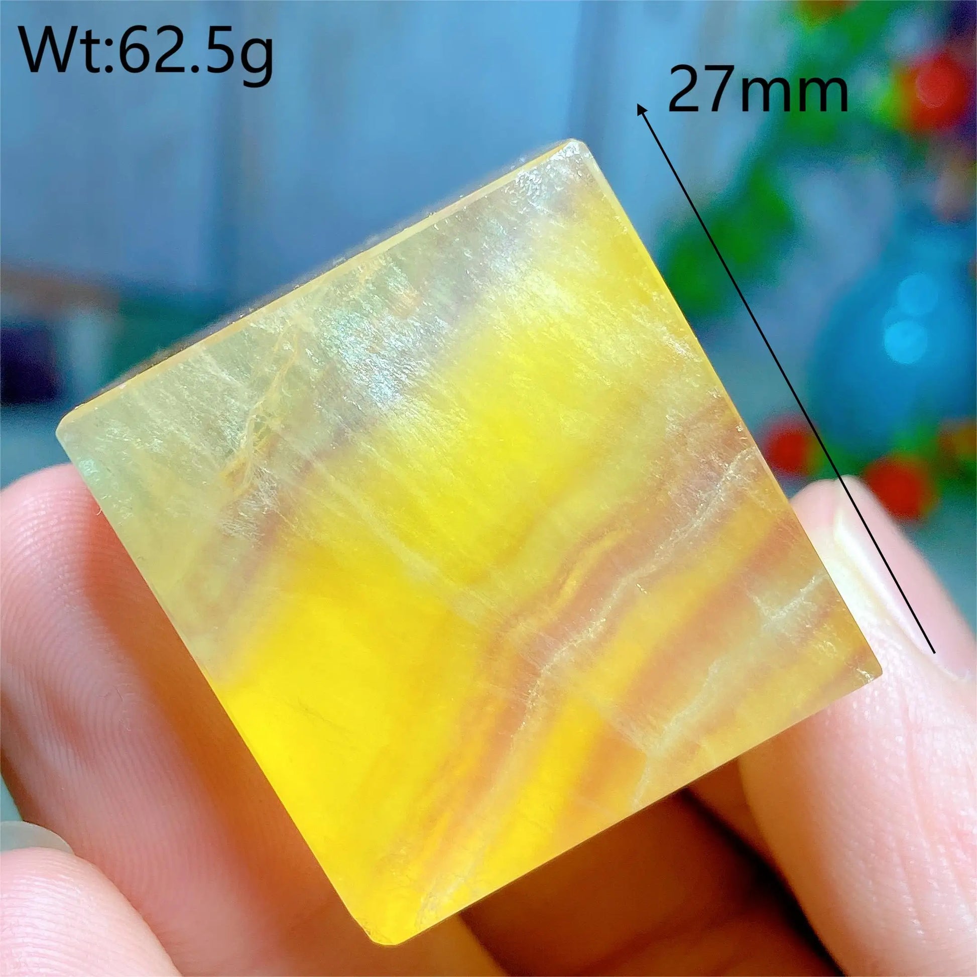 Rainbow Fluorite Cube-ToShay.org