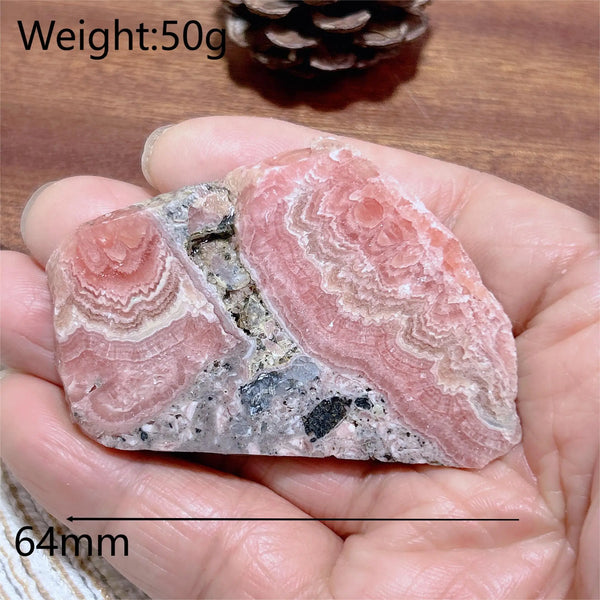 Pink Rhodochrosite Slab-ToShay.org