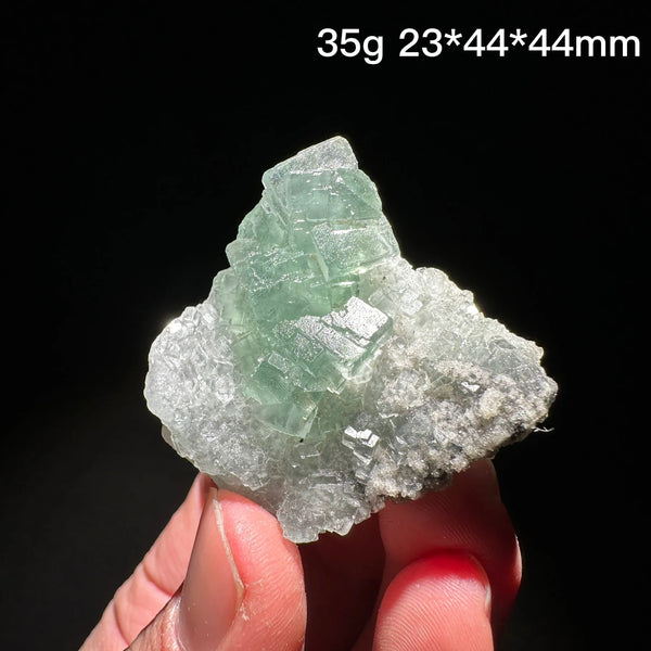 Green Diamond Fluorite Crystal-ToShay.org