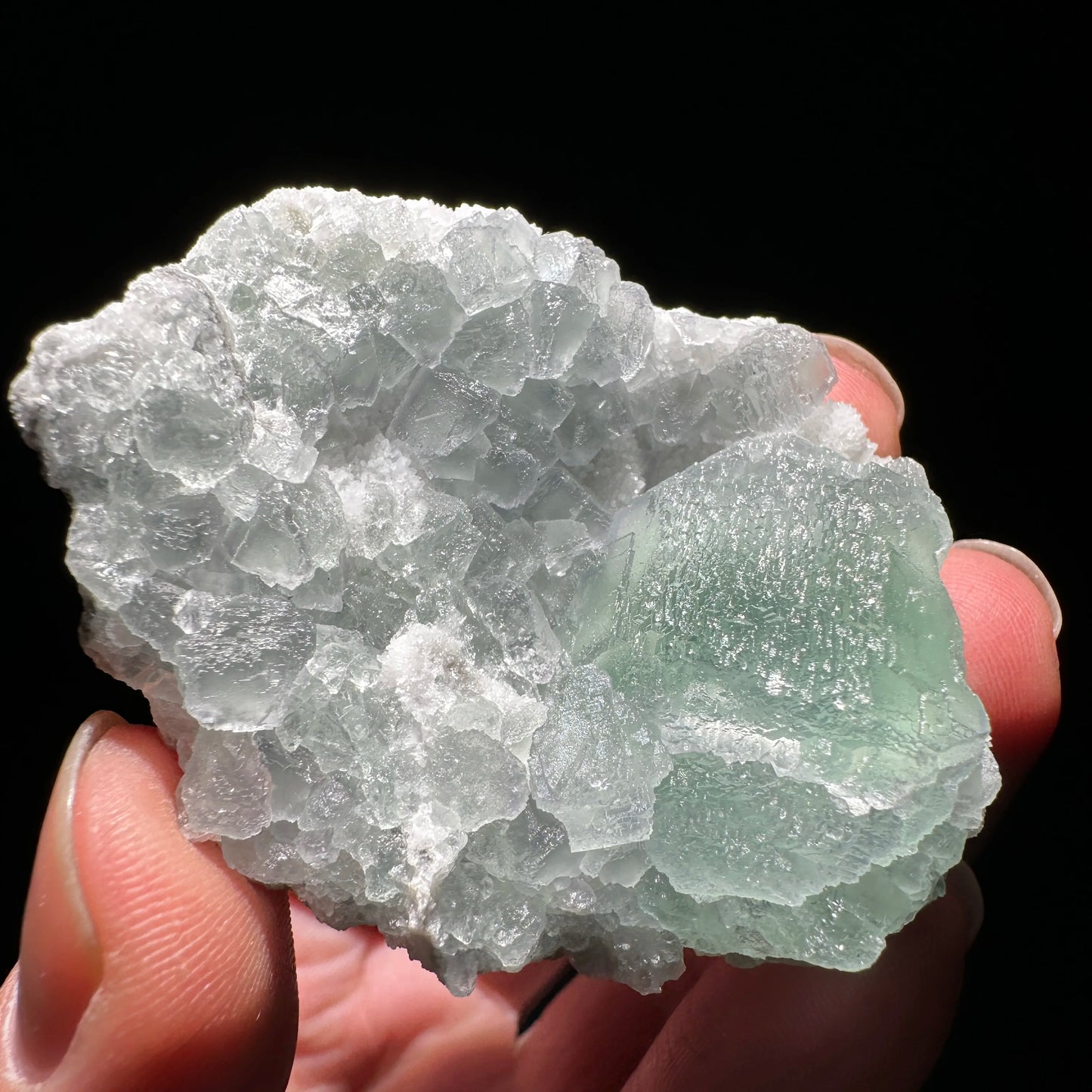 Blue Fluorite Mineral Crystal-ToShay.org
