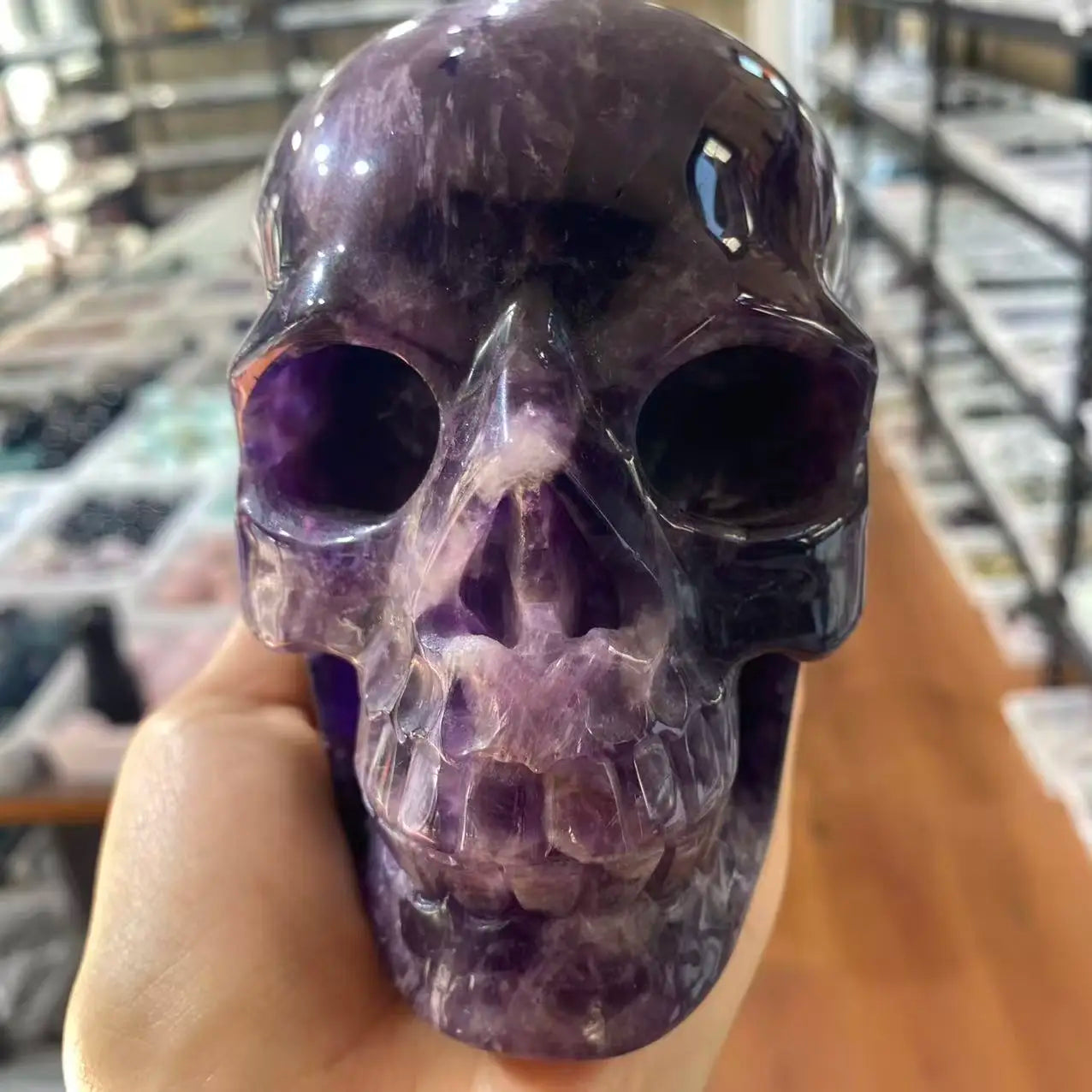 Purple Amethyst Skull-ToShay.org