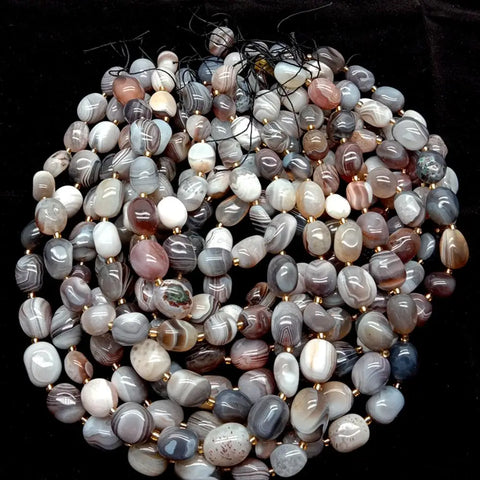 Grey Sardonyx Agate Beads-ToShay.org