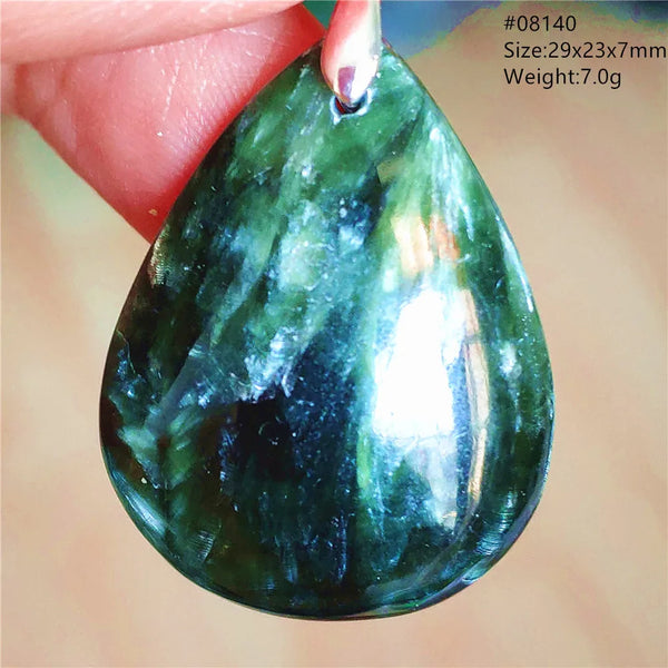 Green Seraphinite Pendant-ToShay.org