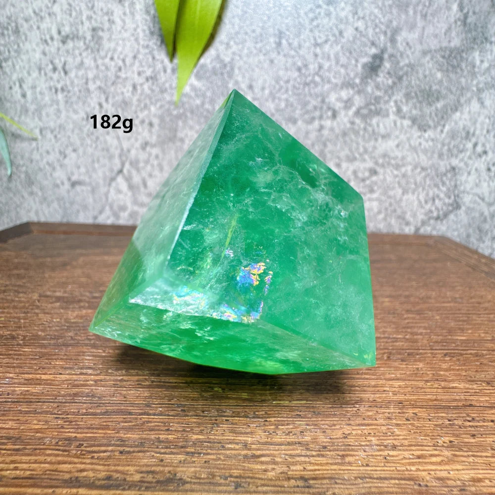 Green Fluorite Cube-ToShay.org