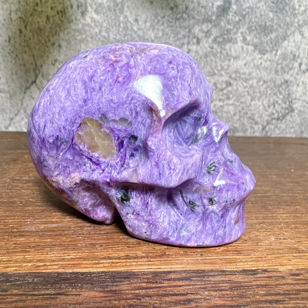 Purple Charoite Skull-ToShay.org