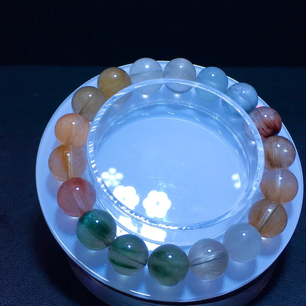 Rainbow Rutilated Quartz Bracelet-ToShay.org
