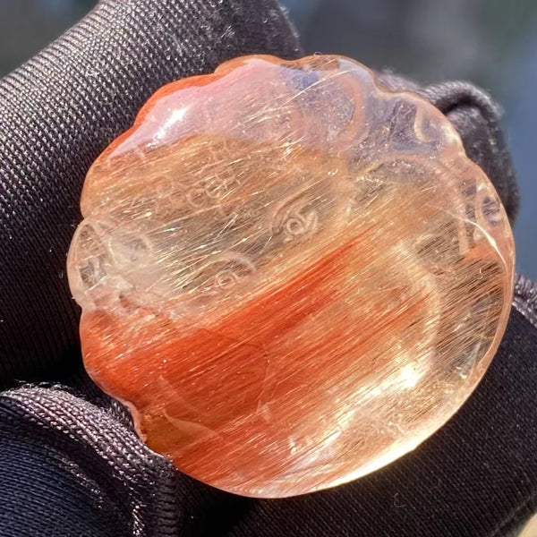 Red Rutilated Quartz Pendant-ToShay.org