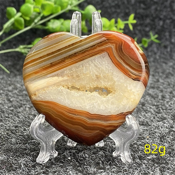 Red Agate Geode Heart-ToShay.org