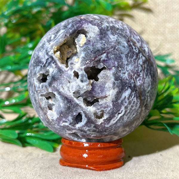 Purple Sphalerite Druzy Ball-ToShay.org
