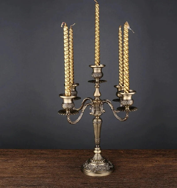 Bronze Embossed Candelabras-ToShay.org