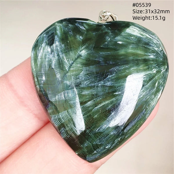 Green Seraphinite Pendant-ToShay.org