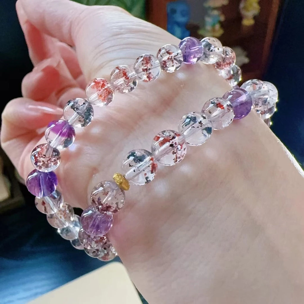 Clear Super Seven Wrap Bracelet-ToShay.org