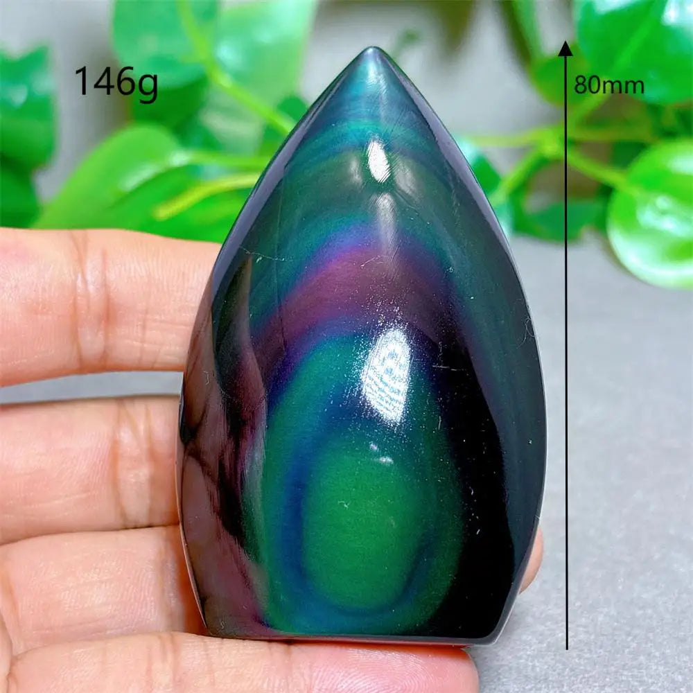 Rainbow Obsidian Torch-ToShay.org