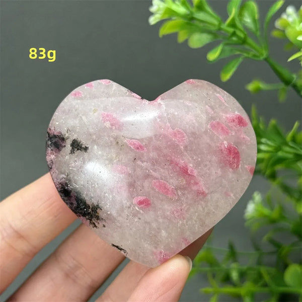 Pink Rose Rhodochrosite Heart-ToShay.org