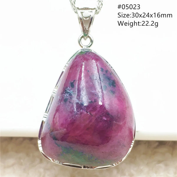 Red Ruby Zoisite Pendant-ToShay.org